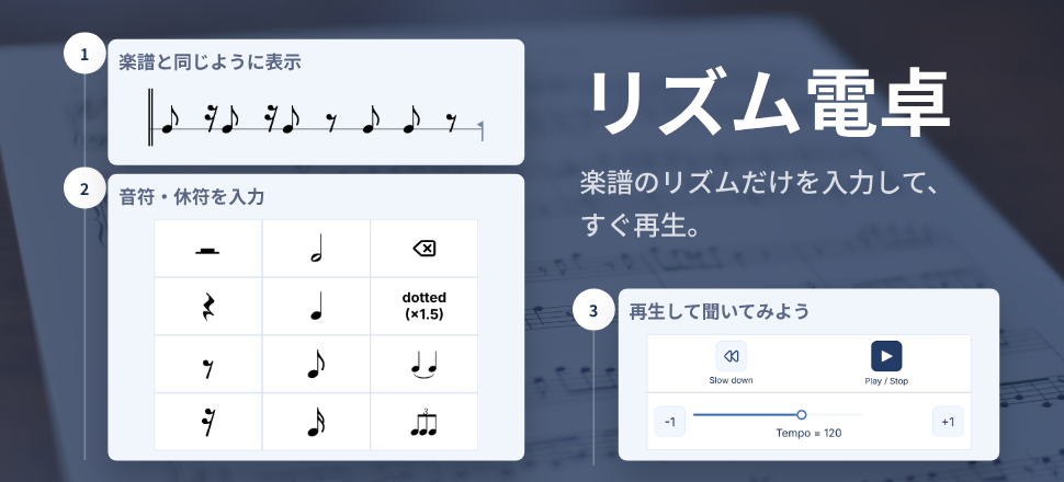 リズム電卓の紹介画像